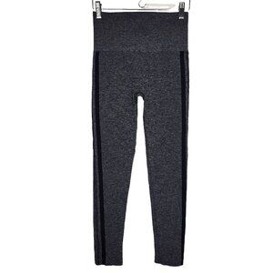 Assets Red Hot Label SPANX Seamless Leggings L Gray Side Stripe Activewear